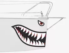 Bootsaufkleber Haifisch Mackie