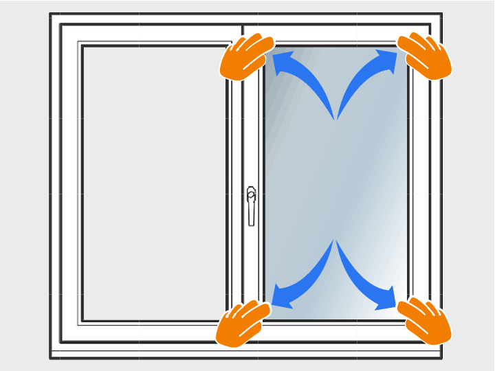 Lege die Folie jetzt auf die Fensterscheibe. Sie sollte gut rutschen. Andernfalls sprühst Du nochmals Flüssigkeit auf die Scheibe. Lege die Folie jetzt auf die Fensterscheibe. Sie sollte gut rutschen. Andernfalls sprühst Du nochmals Flüssigkeit auf die Scheibe.