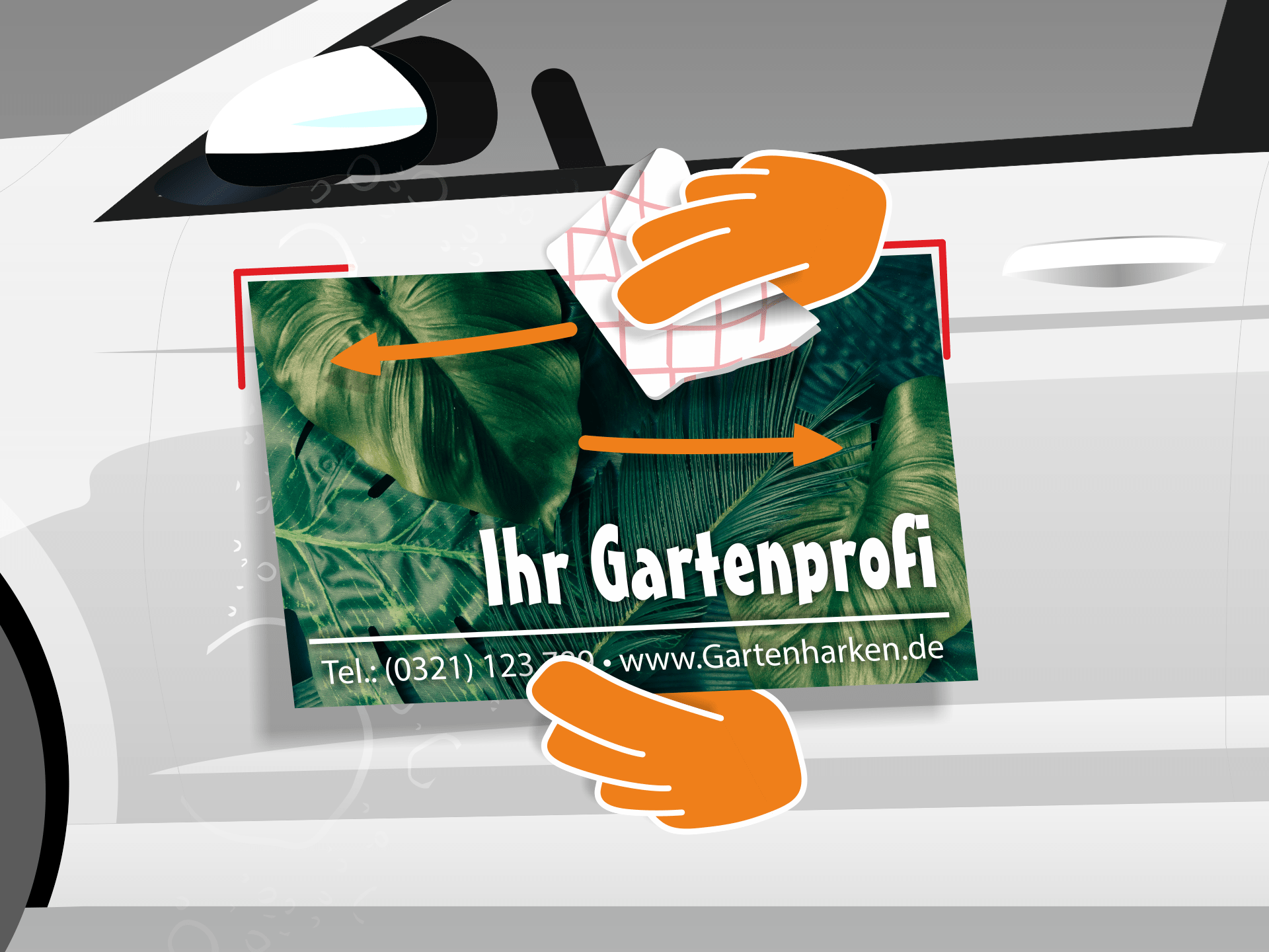 Aufkleber jetzt auf den Untergrund legen und auf die Markierungen achten. Das Wasser wird nun mit einem Rakel jeweils von der Mitte zum Rand hin rausgedrückt. Der Rakel sollte mit einem Tuch bespannt sein um Kratzer zu vermeiden. Aufkleber jetzt auf den Untergrund legen und auf die Markierungen achten. Das Wasser wird nun mit einem Rakel jeweils von der Mitte zum Rand hin rausgedrückt. Der Rakel sollte mit einem Tuch bespannt sein um Kratzer zu vermeiden.