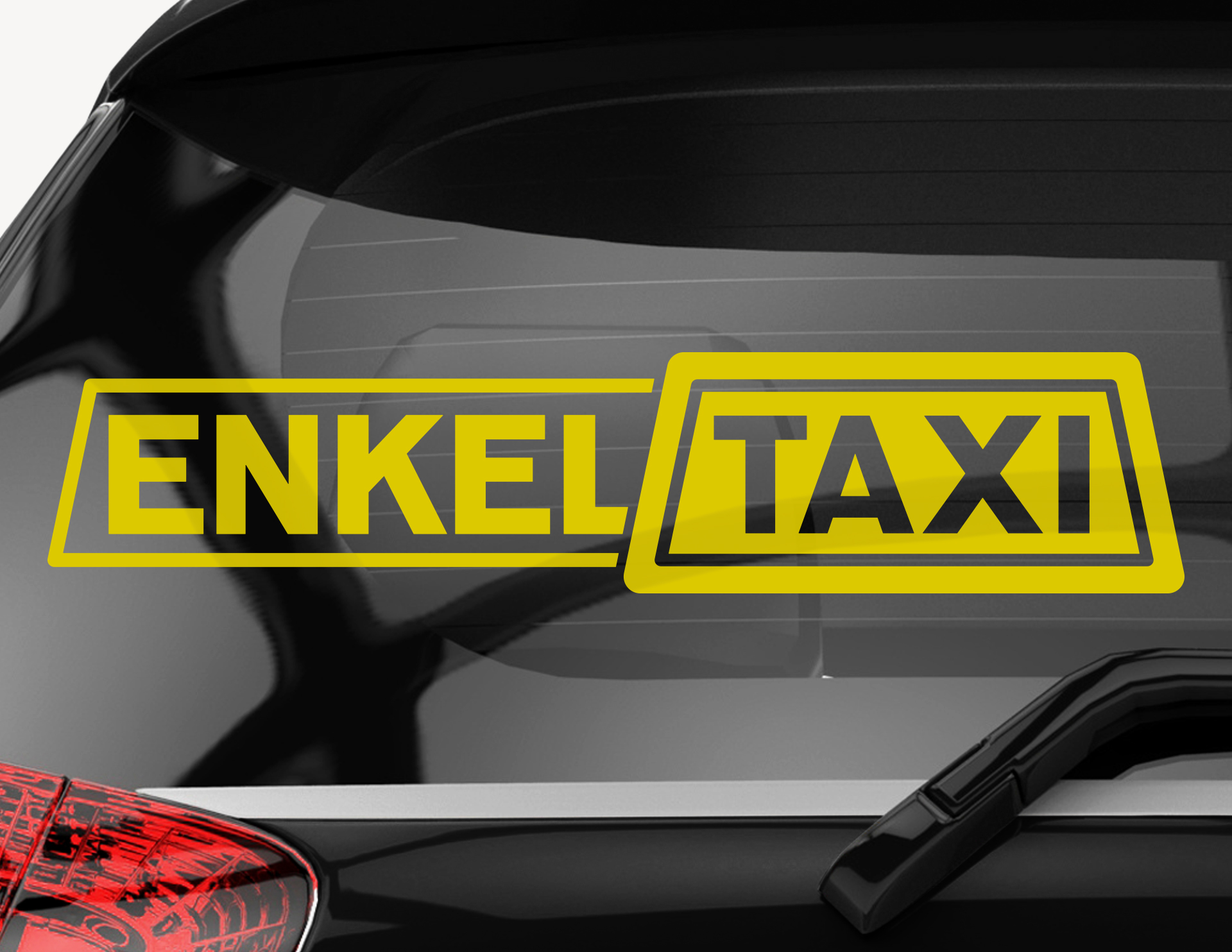 Targa Magnetica Kiwistar Enkel Taxi – Pellicola Removibile Per Auto, Colori Brillanti
