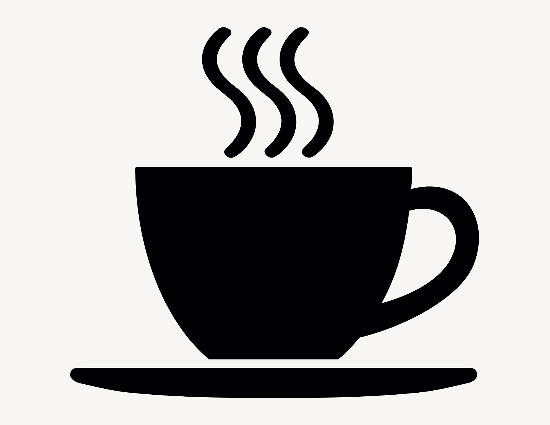 Piktogramm "Kaffeetasse #2": Zeichen bestehend aus einer Tasse...