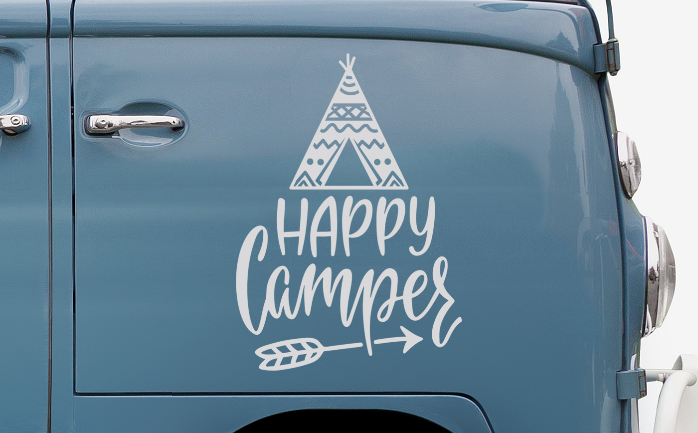 Aufkleber Fluchtauto Wohnmobil Wohnwagen Camper Camping Caravan Auto 