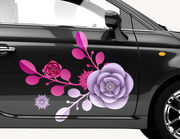 Autoaufkleber Pfingstrose Blütenstern XS