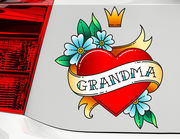 Autoaufkleber Grandma Heart XS