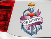 Autoaufkleber Grandpa Anchor XS