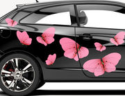 Autoaufkleber Fuchsia Butterflies XS