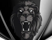 Autoaufkleber Black Lion Head XS