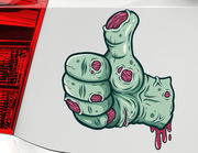 Autoaufkleber Thumb Up Zombie Hand XS