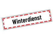 Lieferansicht Autoaufkleber zur Fahrzeugmarkierung: Winterdienst S