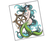 Lieferansicht Bootsaufkleber Meerjungfrau Shelia XS