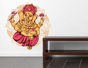 Wandtattoo Ganesha mit Mandala