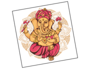 Wandtattoo Ganesha mit Mandala Lieferansicht