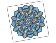 Wandtattoo Mandala - Blue Ethno Style Lieferansicht