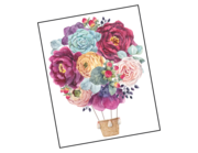 Wandtattoo Floral Air Baloon Lieferansicht