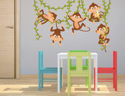 Wandtattoo Affenbande mit Lianen