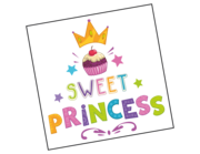 Lieferansicht Wandtattoo Sweet Princess Cupcake