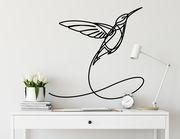Wandtattoo One Line Art - Hummingbird