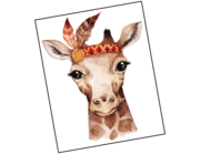 Lieferansicht Wandtattoo Baby Giraffe Zora