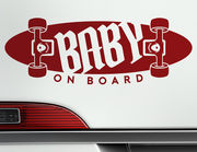 Autoaufkleber Skateboard Baby