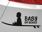 Autoaufkleber Surfer Baby