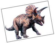 Lieferansicht Wandtattoo Triceratops