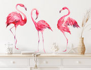 Wandtattoo Watercolor Flamingos