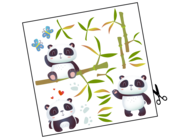 Lieferansicht Wandtattoo Panda Ming