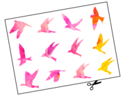 Lieferansicht Wandtattoo Color Fantasy Birds