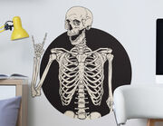Wandtattoo Death Metal Skeleton