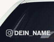 Autoaufkleber Dein Instagram-Name