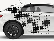 Autoaufkleber Digital Dot Grid-Set