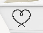 Bootsaufkleber Nautical Rope Heart-Set