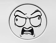 Autoaufkleber Cartoon Angry Face