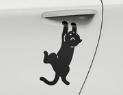 Autoaufkleber Freche Türöffner-Katze