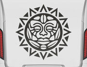 Autoaufkleber Azteken Sonnen-Tribal