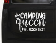 Autoaufkleber Royal Camping Queen