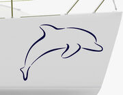 Bootsaufkleber Dolphin Bliss-Set