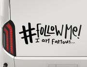 Autoaufkleber #Follow me