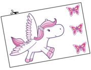 Wandtattoo Pegasus Pink Penny Lieferansicht