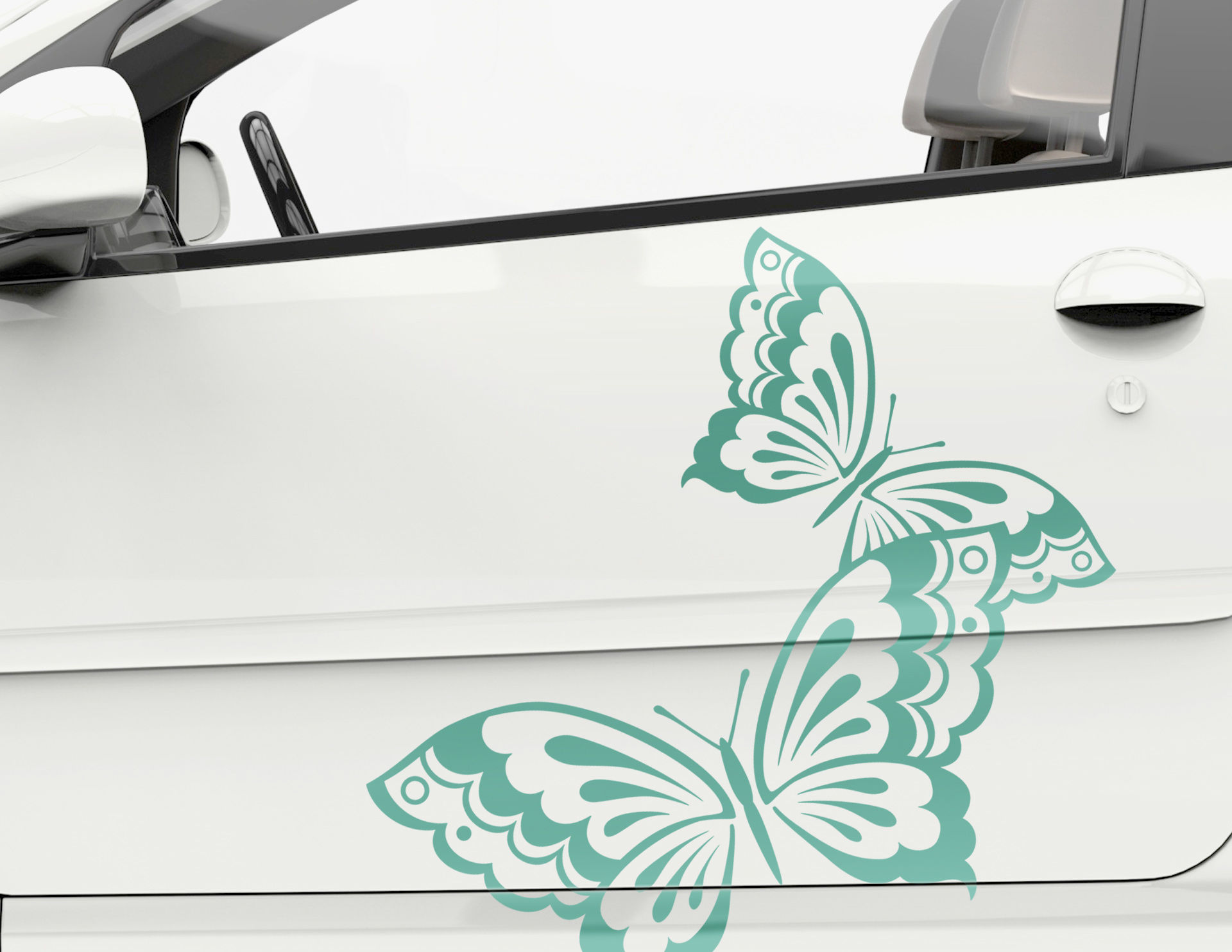Autoaufkleber Butterfly Love-Set