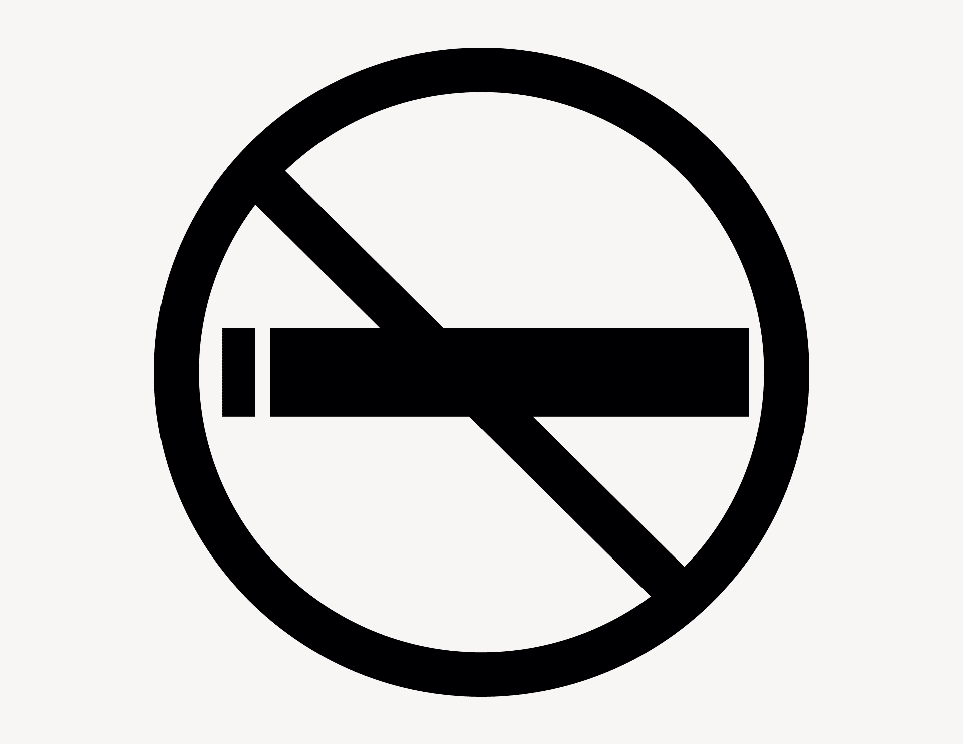 Rauchen verboten - Aufkleber für Gewerbe