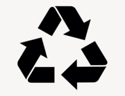 Recycling Logo - Aufkleber für Gewerbe