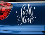 Autoaufkleber "Just Love": Denn nur die Liebe zählt!