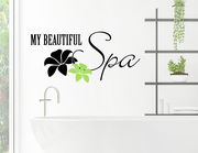 Wandtattoo „My beautiful Spa“ bringt Luxus ins Badezimmer
