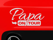 Autoaufkleber "Papa on Tour" für die volle Dad-Power