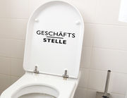 WC-Aufkleber Wandtattoo Geschäftsstelle für Bad und Toilette