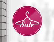 Aufkleber „Sale Fashion“ für Schaufenster & Gewerbe