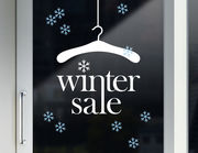 Aufkleber „Winter Sale“ für Schaufenster und Shop