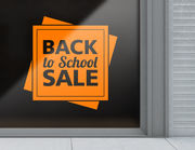 Aufkleber Back to School Sale