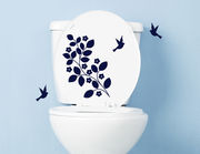 Vogelwiese - WC-Aufkleber für Bad und Gästetoilette